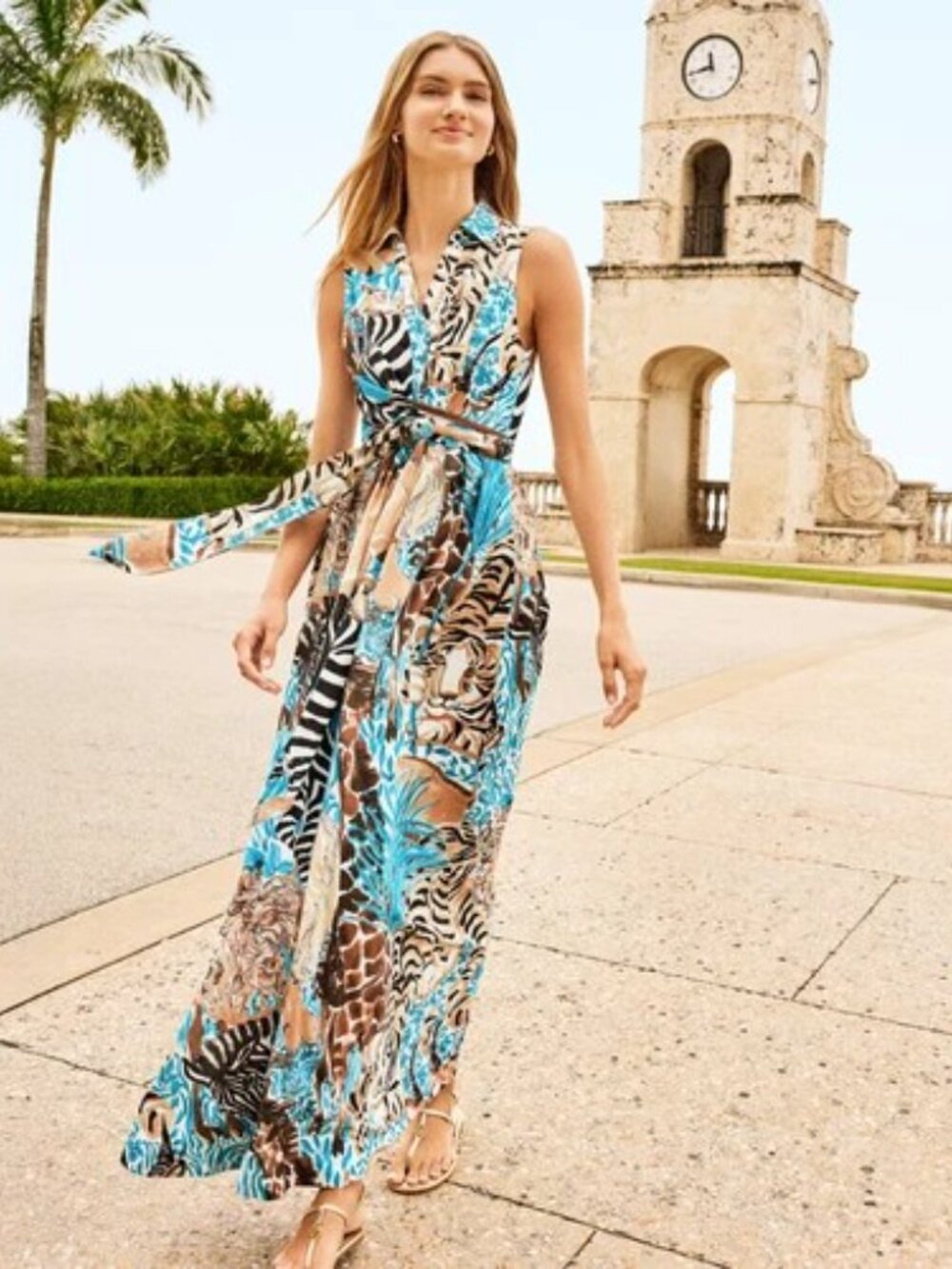 NWT LILLY PULITZER SIZE 12 MARRIA MAXI SHIRTDRESS SHIRTDRESS *LILLYS ZOO*